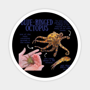 Animal Facts - Blue-ringed Octopus Magnet